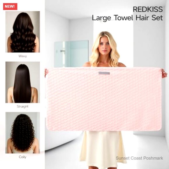 Microfiber Hair Towel Wrap Set Super Soft Quick Dry Anti Frizz Turban main image 7